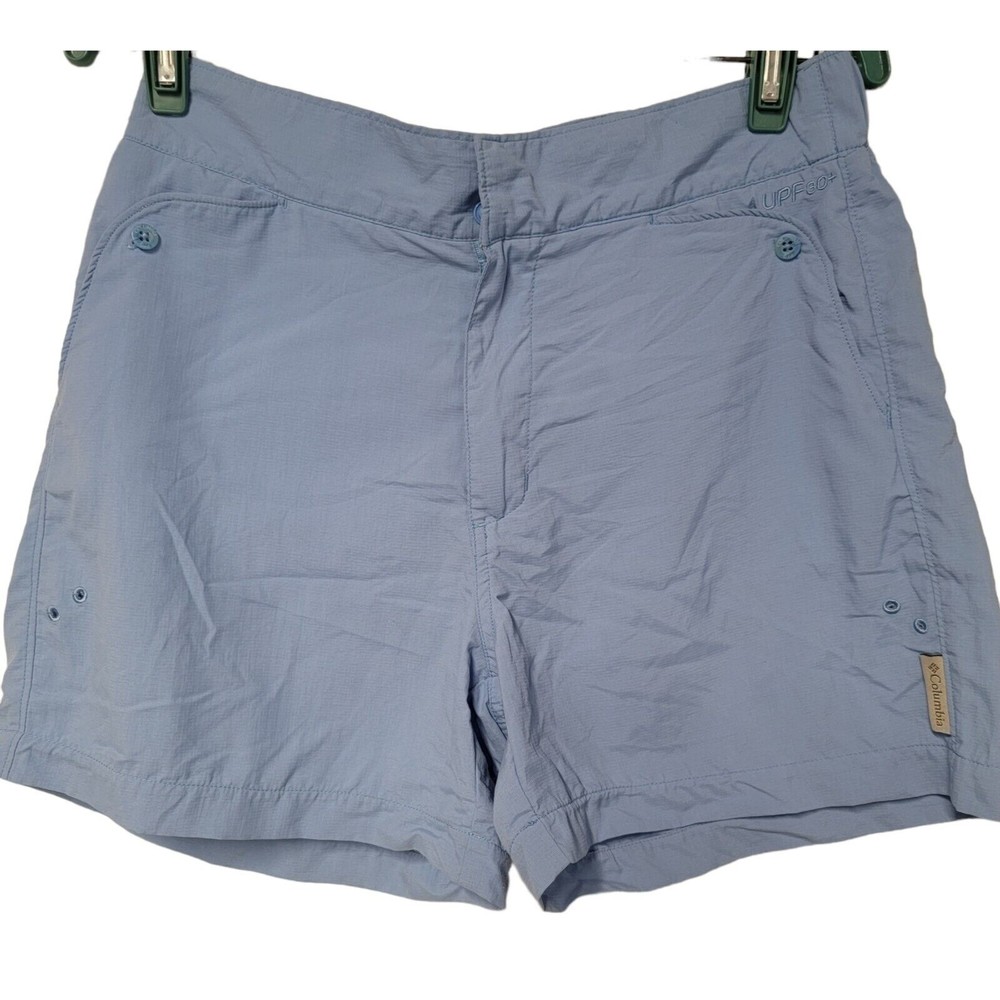 Columbia Men's PFG Nylon Shorts Medium Blue UPF 30+